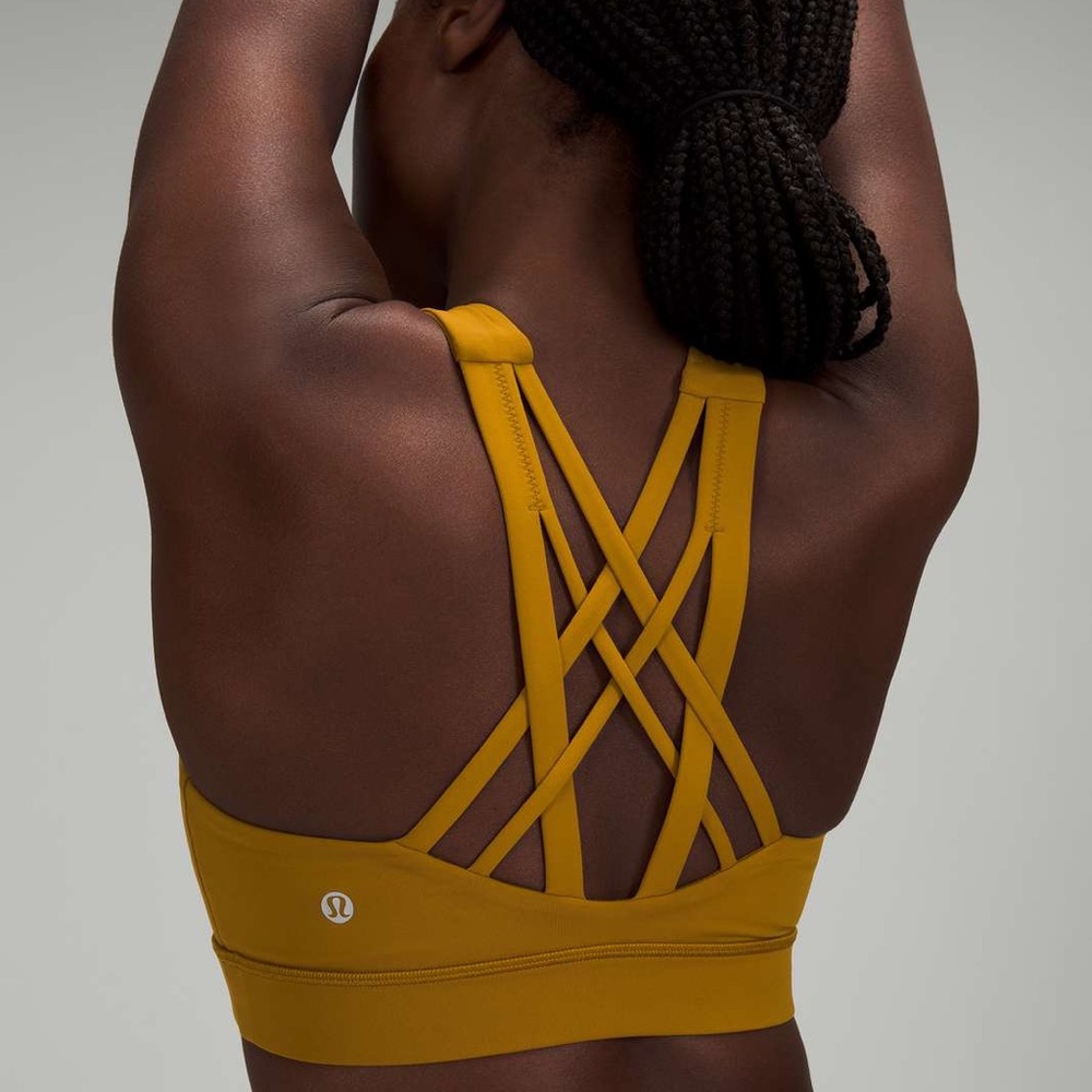 Lululemon Free To Be Elevated Bra Gold Spice Size 4